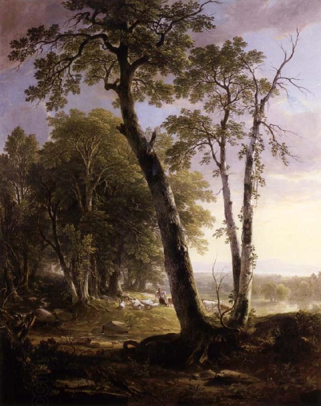 Asher Brown Durand Landscape Composition,Afternoon,in the woods China oil painting art
